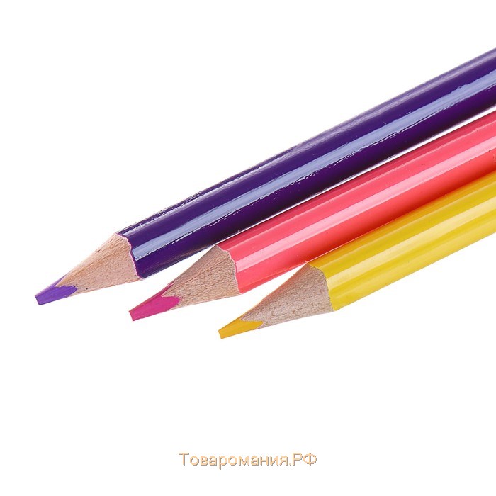 Карандаши двухцветные Maped Сolor Peps, трёхгранные, 24 цвета - 12 штук, европодвес