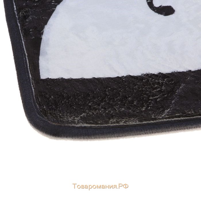 Коврик для ванной «Чёрная кошка», 40×60 см, МИКС