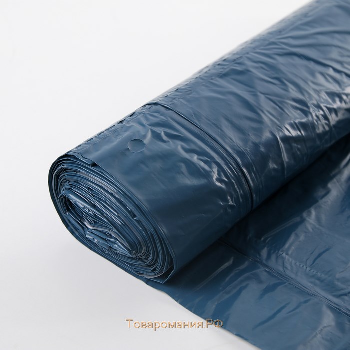Мешки для мусора с завязками «Люкс», 50 л, 25 мкм, 50×70 см, ПВД, 10 шт, цвет синий, микс