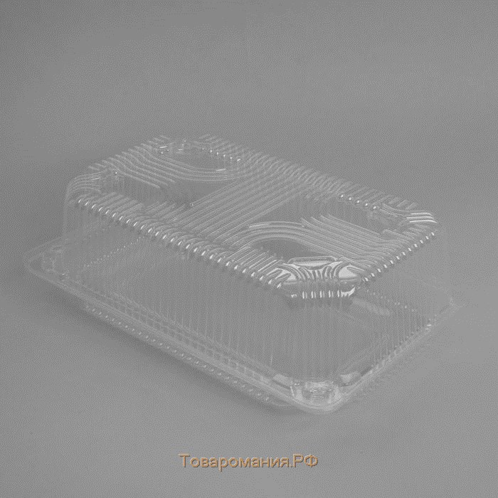 Контейнер одноразовый с неразъёмной крышкой ПР-К-7А, 250 мл, 21,5×13,5×7,2 см, цвет прозрачный