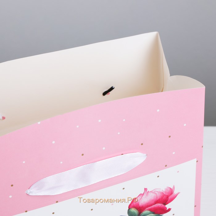 Пакет—коробка, подарочная упаковка, «Just for you», 23 х 18 х 11 см