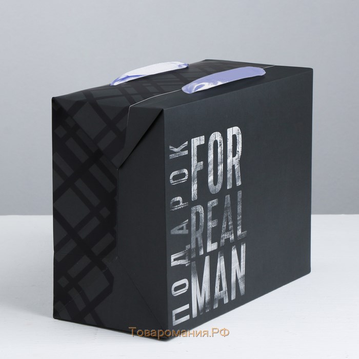 Пакет—коробка, подарочная упаковка, «Подарок», 23 х 18 х 11 см