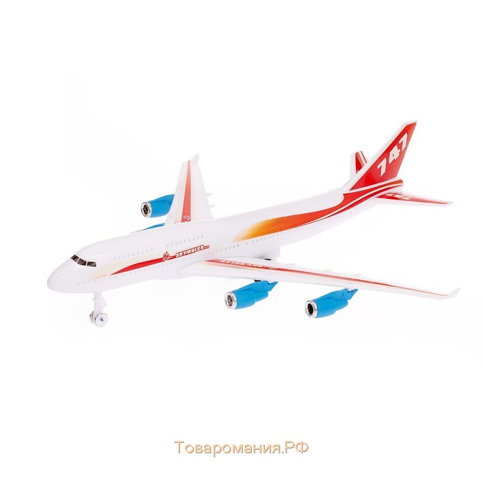Самолёт инерционный «Воздушный корабль», цвета МИКС