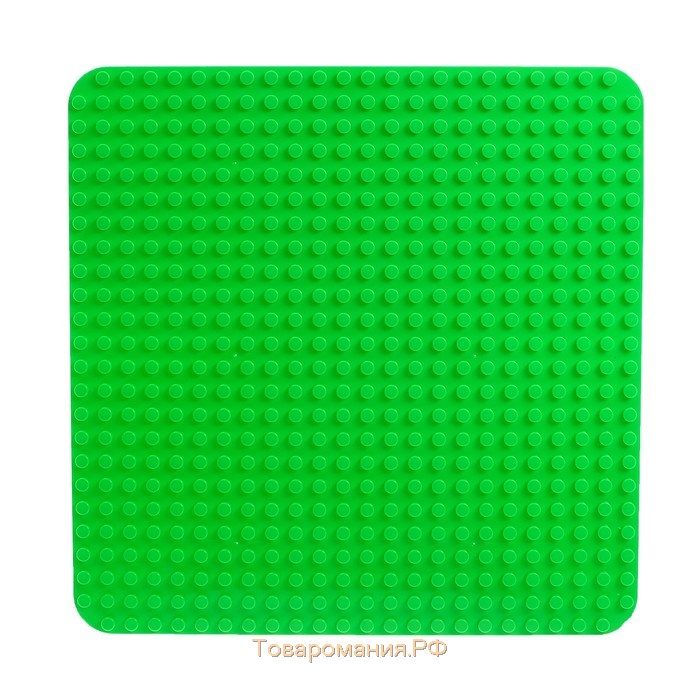 Пластина-основание для конструктора, 38,4*38,4 см, цвет зелёный