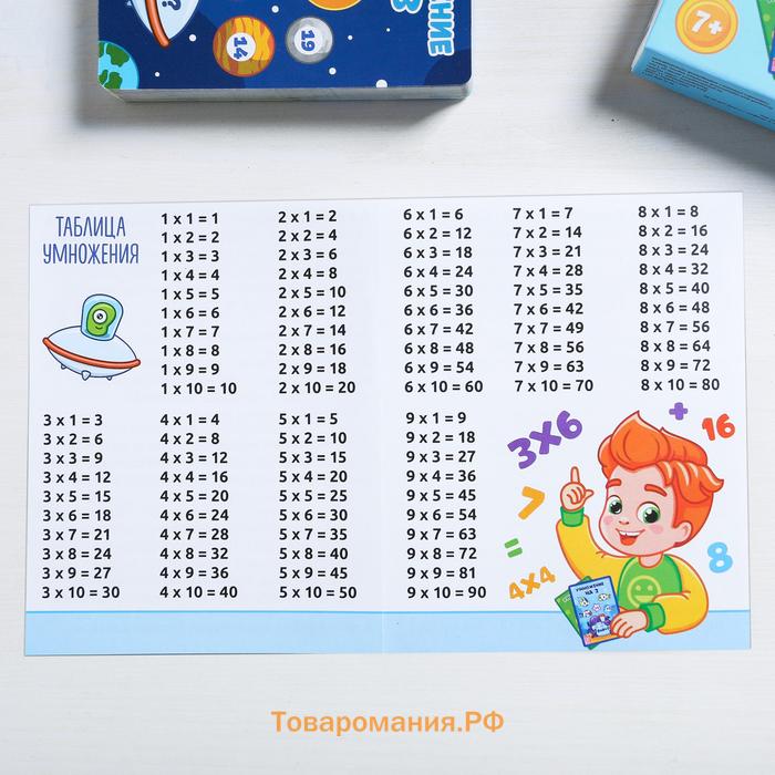 Настольная игра «Умножаем на раз-два», 50 карт, 7+