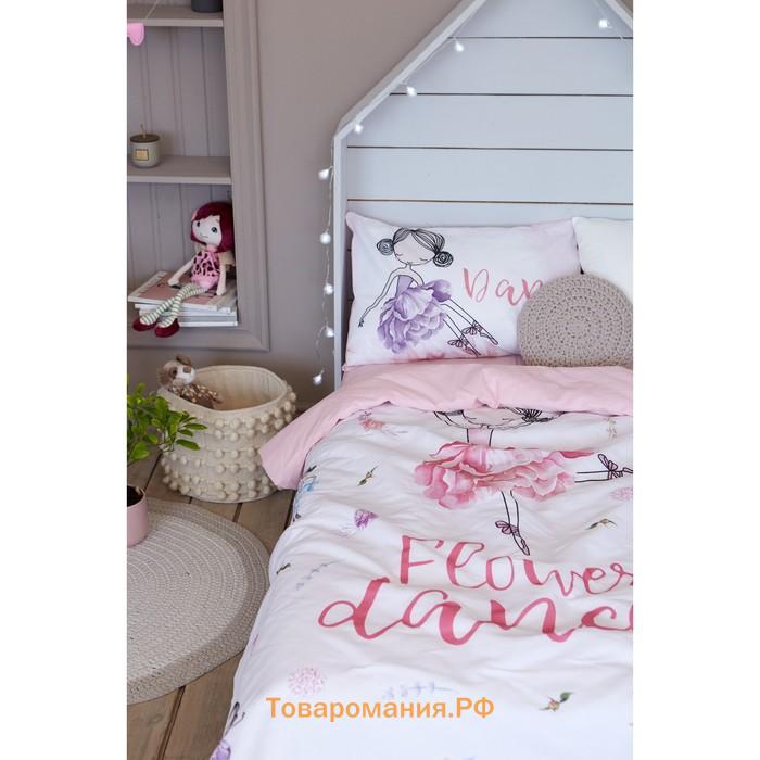 Постельное бельё «» 1.5 сп Flower dancer 143х215 см, 150х214 см, 50х70 см -1 шт,100% хлопок, бязь