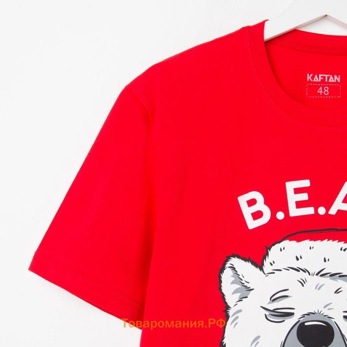 Новый год. Пижама мужские KAFTAN "Bear" размер 56