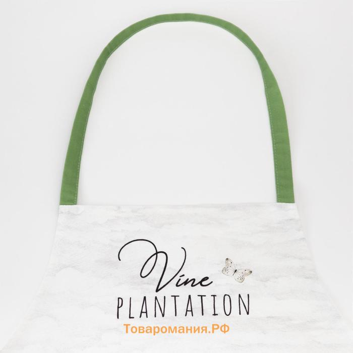 Фартук "" Vine plantation 60х70 см см, 100% хлопок, саржа 190 гр/м2