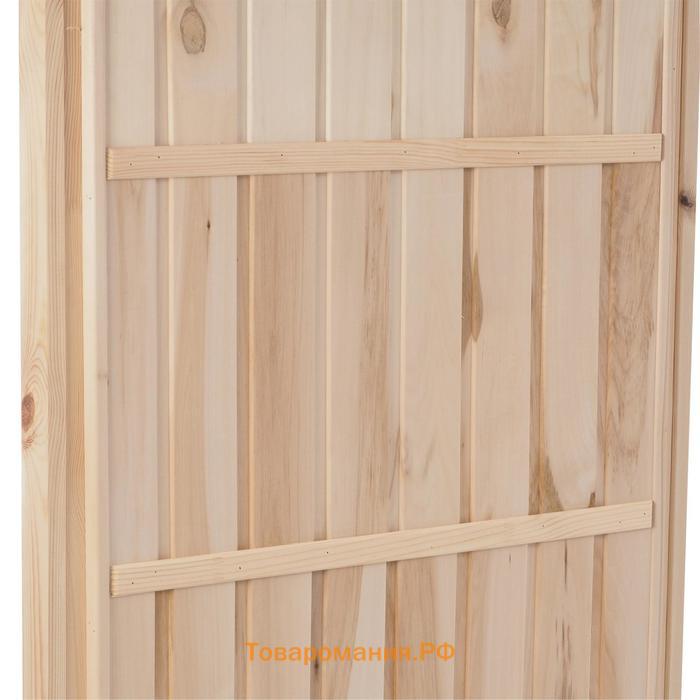 Дверь для бани и сауны "Эконом", ЛИПА 190×80см
