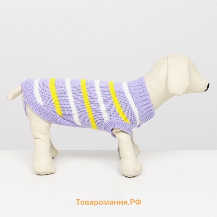 Свитер "Полоски", 2XL (ДС 41, ОШ 41, ОГ 36-60 см)