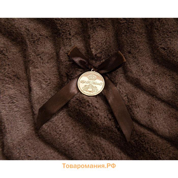 Покрывало «Климентина», размер 160х220 см, цвет шоколадный