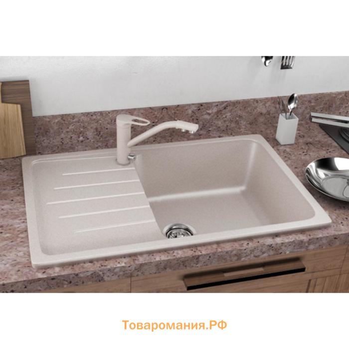 Мойка кухонная Ulgran U400-343, 750х495 мм, цвет антрацит