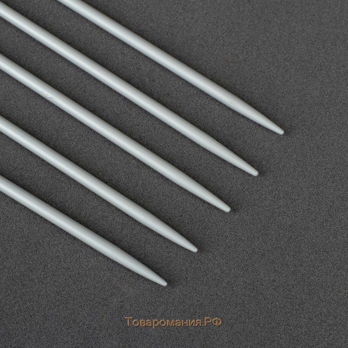 Спицы для вязания, чулочные, с тефлоновым покрытием, d = 2,5 мм, 20 см, 5 шт
