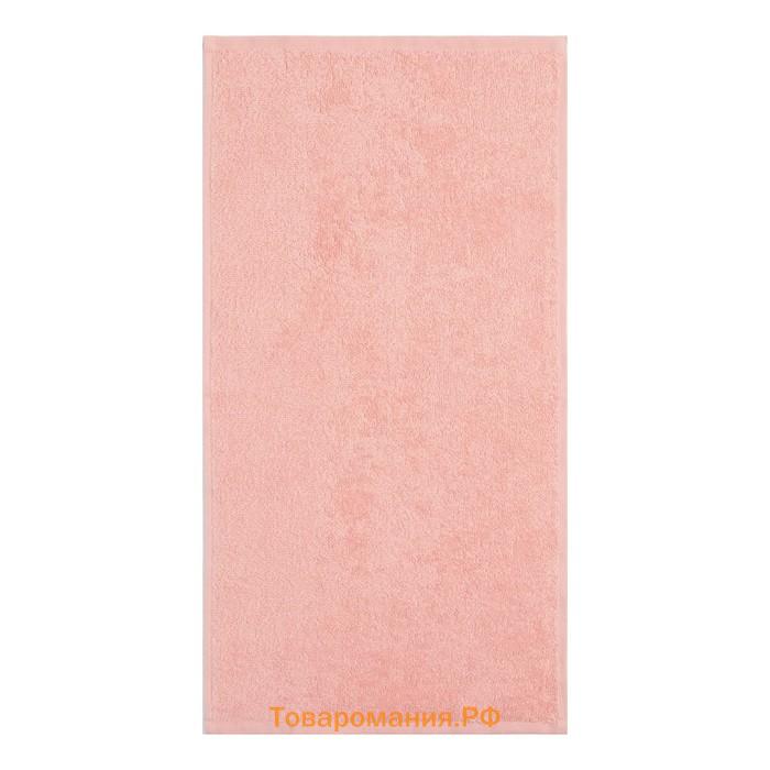 Полотенце махровое "" 30*60 см, цв. розовый, 100% хлопок, 340 г/м2