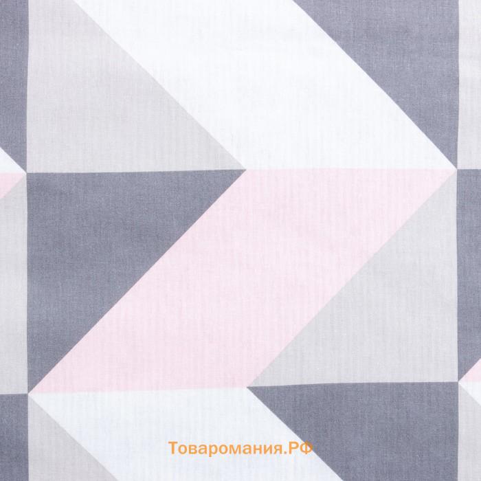 Постельное бельё  2 сп Pink illusion 175х215 см, 200х220 см, 70х70 см - 2 шт, бязь 125 г/м2