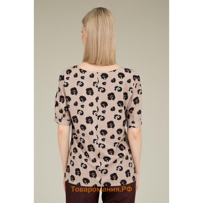 Блуза женская, размер 50, цвет бежевый 60564