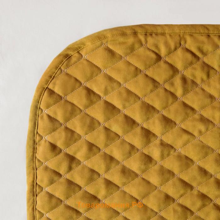 Покрывало с наволочками «Тина», размер 160х230 см, цвет желтый