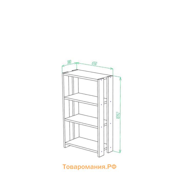 Стеллаж, 650 × 300 × 1100 мм, цвет шамони