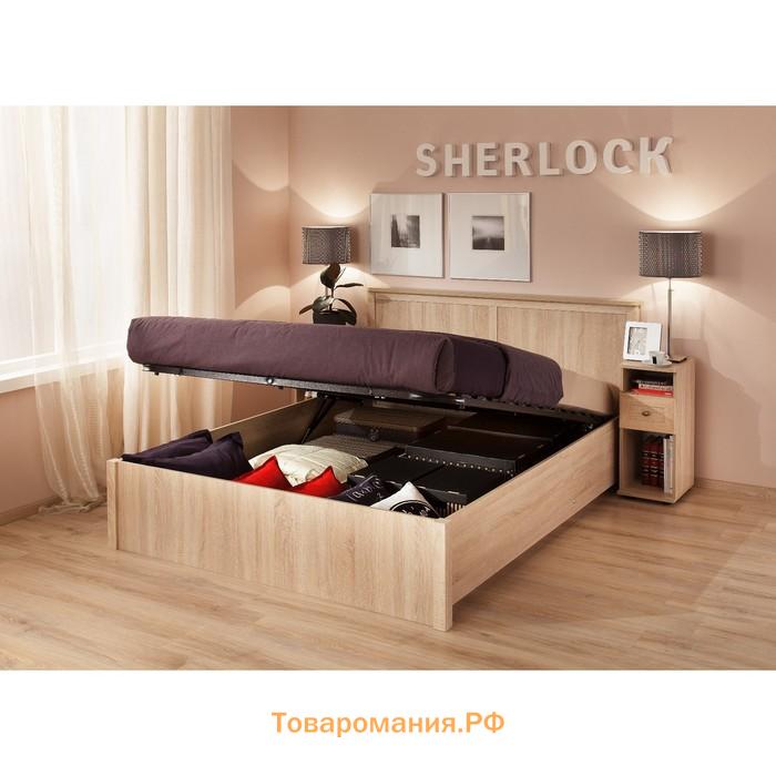 Кровать с подъёмным механизмом Sherlock 41.2, 1800 × 2000 мм, цвет дуб сонома