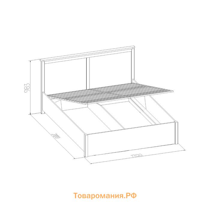 Кровать с подъёмным механизмом Sherlock 42.2, 1600 × 2000 мм, цвет дуб сонома