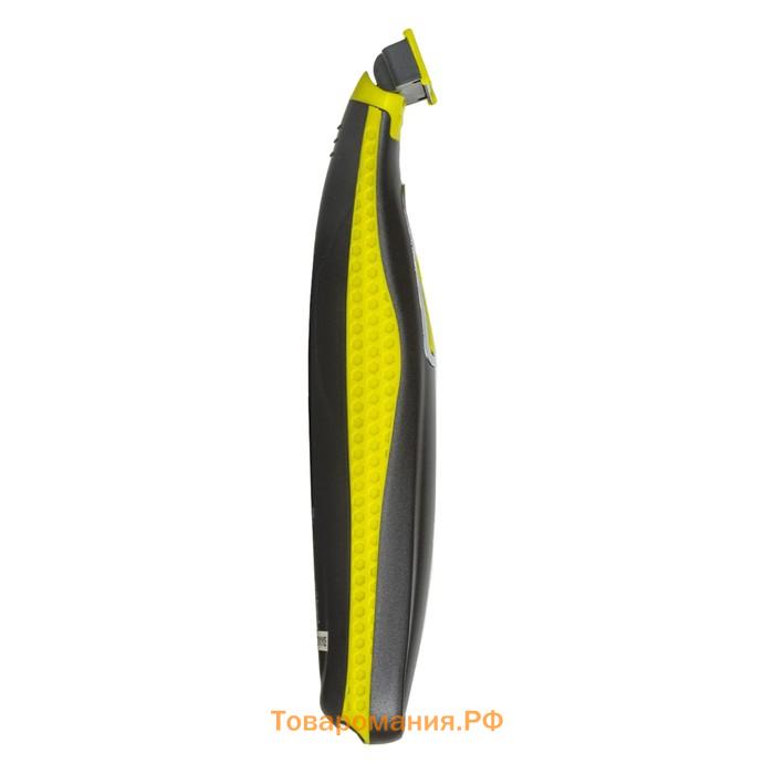 Триммер для волос Pioneer HC020R, аккумуляторная, 3 насадки, цвет чёрный с жёлтым