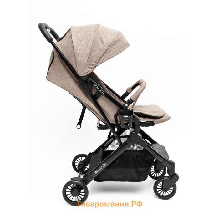 Коляска прогулочная Amarobaby Voyager, цвет коричневый