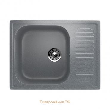 Мойка кухонная Ulgran U202-309, 640х490 мм, цвет тёмно-серый