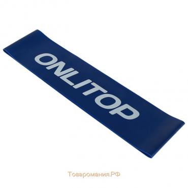 Фитнес-резинка ONLYTOP, 30,5х7,6х0,09 см, нагрузка 8 кг, цвет синий