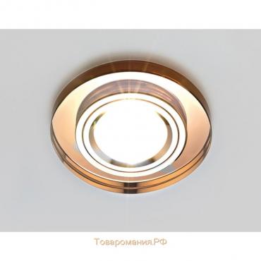 Светильник Ambrella light встраиваемый, MR16, GU5.3, цвет коричневый, d=65 мм