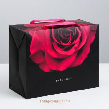 Пакет—коробка, подарочная упаковка, «Beautiful», 23 х 18 х 11 см