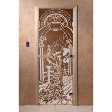 Дверь «Жар-птица», размер коробки 190 × 70 см, правая, цвет бронза