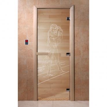 Дверь «Дженифер», размер коробки 190 × 70 см, левая, цвет прозрачный