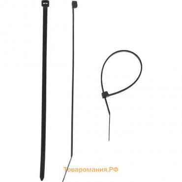 Стяжки кабельные "ЗУБР" черные КС-Ч1, 3.6 x 300 мм, нейлон, 100 шт.