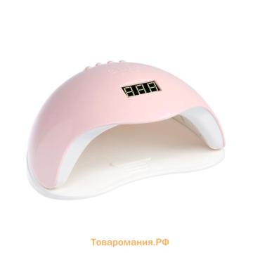 Лампа для гель-лака JessNail SUN 5 BL, UV/LED, 48 Вт, 24 диода, таймер 10/30/60 сек, розовая