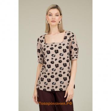 Блуза женская, размер 48, цвет бежевый 60564