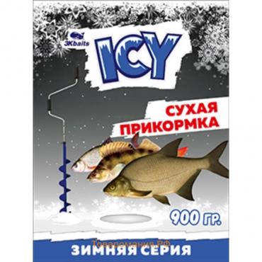 Прикормка зимняя ICY «Плотва» сухая, пакет, 900 г, цвет красный