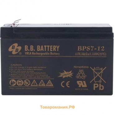 Батарея для ИБП BB BPS 7-12, 12 В, 7 Ач