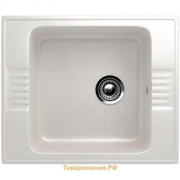 Мойка кухонная Ulgran U204-331, 585х495 мм, цвет белый
