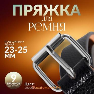 Пряжка проволочная, 3,2 × 2,8 см, 25 мм, 5 шт, эконом, цвет серебряный